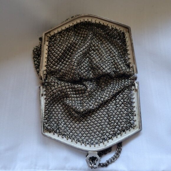 Vintage Mandalian Mfg. Co. Mesh Purse-Black/Sea Green - Picture 6 of 12